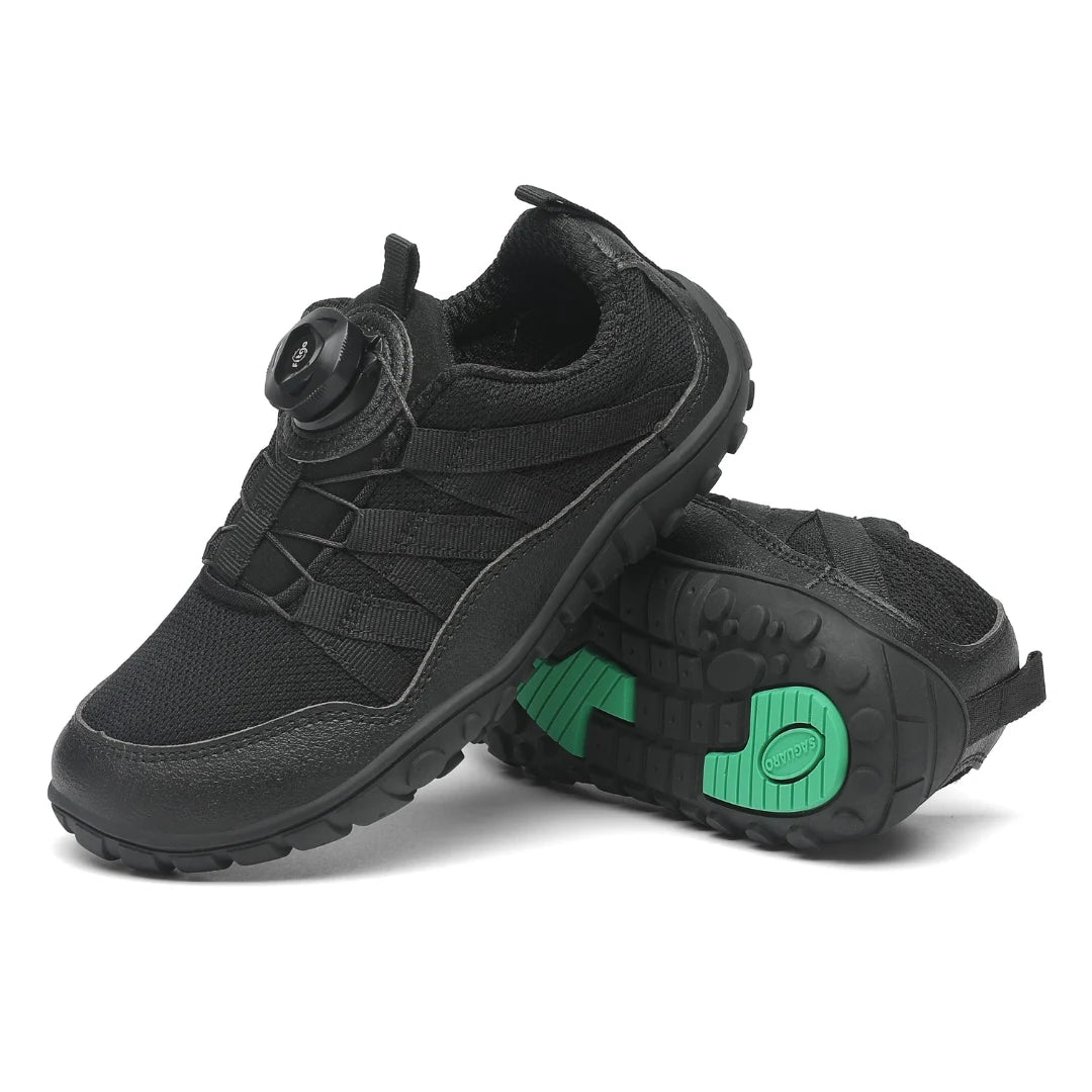 Ajuste rotativo zapatos bebe ergonomicos — calzado barefoot infantil con cierre preciso Chile