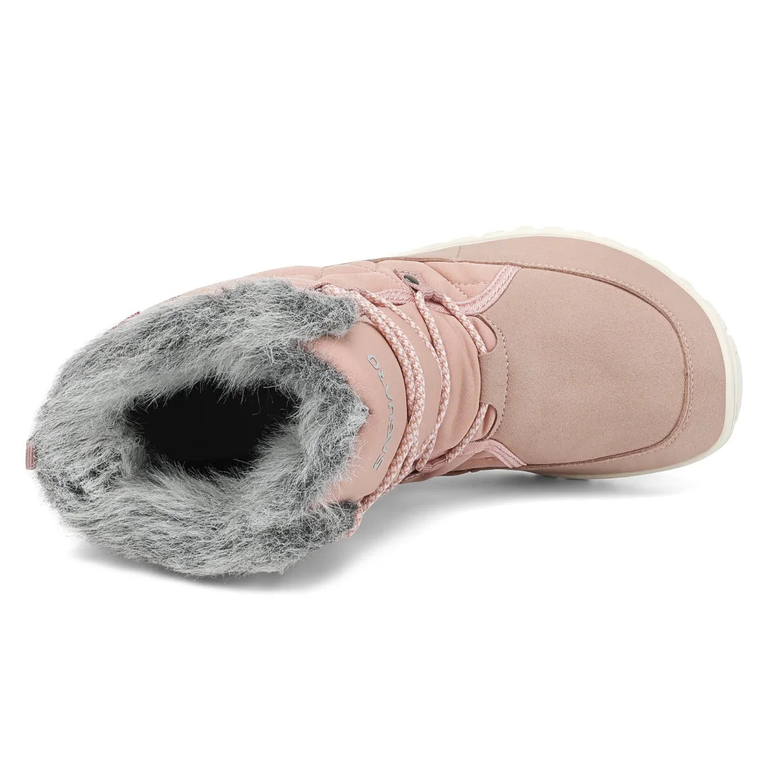 Vista superior de botas Saguaro resaltando la horma ancha para dedos libres.
