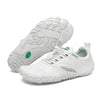 Saguaro Kids Free I blanco par suela — zapatilla barefoot infantil blanca vista par suela Chile
