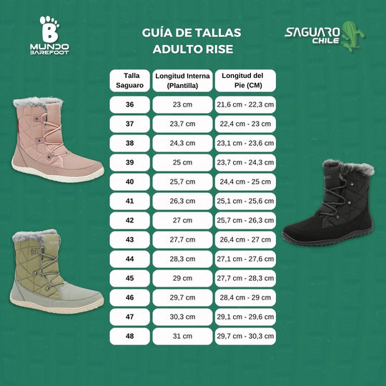 Guía de Tallas