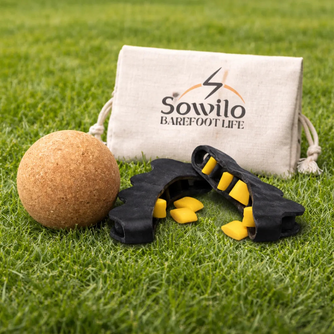 Separadores de dedos técnicos con inserts y pelota de corcho 6 cm
