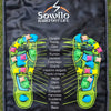 Mapa reflexologia podal zapatos barefoot — zonas del pie y beneficios del calzado respetuoso Chile