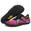 Zapatillas Saguaro Fast I rosa con vista combinada de suela y lateral.