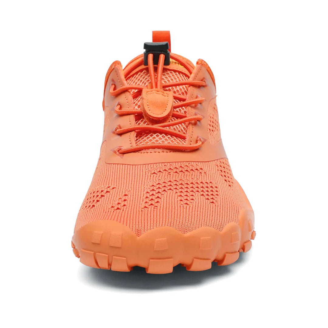 Zapatilla Saguaro Smart I naranja vista frontal.