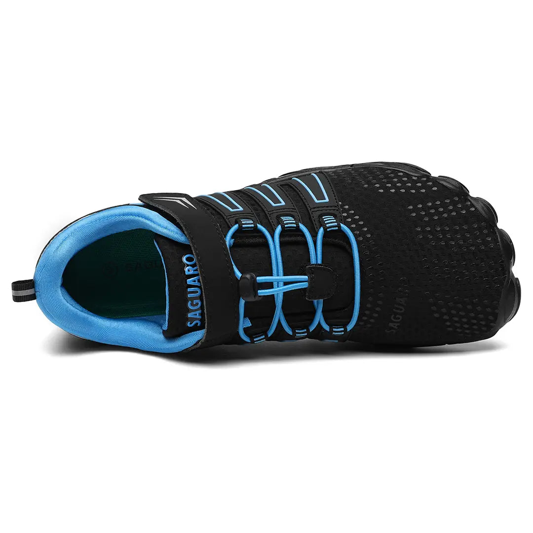 Zapatilla Saguaro Vigor II azul vista desde arriba.