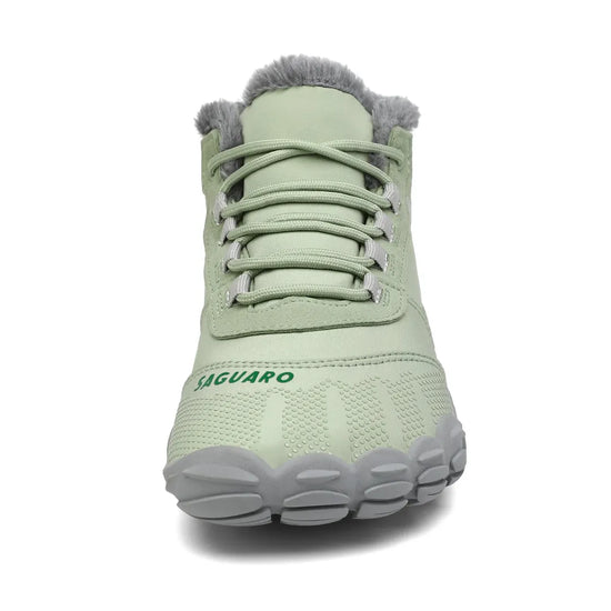 Saguaro Will I menta vista frontal con puntera ancha barefoot.