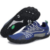 Suela flexible zero drop de zapatillas Saguaro Vitality II azul, diseñada para mejorar la propiocepción y estabilidad del pie.