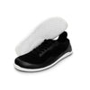 Suela plana para levantamiento de pesas zapatilla negra.