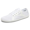 Zapatilla minimalista Saguaro blanca, puntera ancha y zero drop.