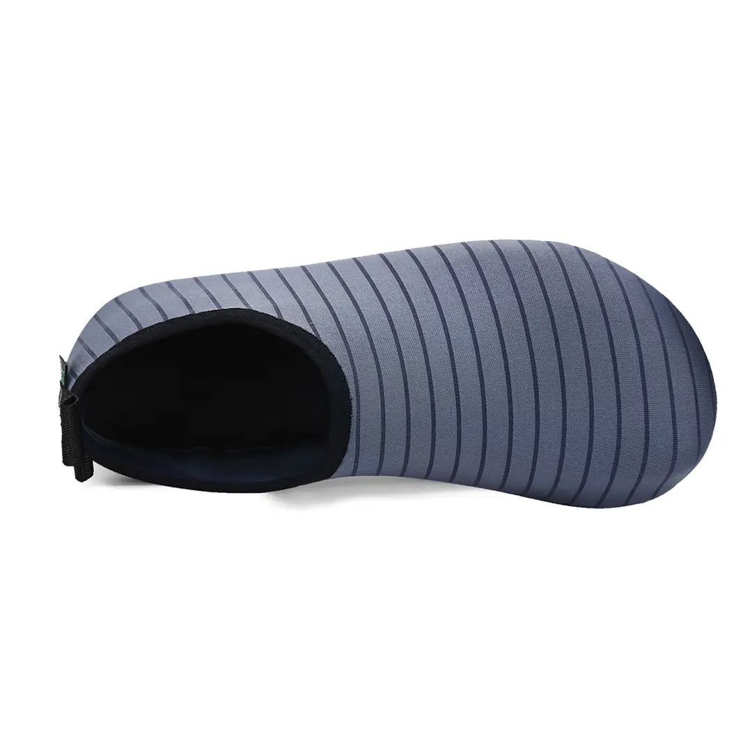 Zapatillas acuáticas de horma ancha Saguaro Touch IV color gris, protección para los dedos sin opresión en el agua.