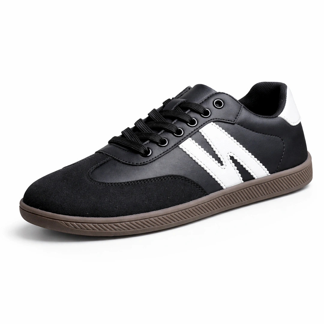 Zapatillas barefoot hombre modelo Niza I 2.0 en color negro con suela café clásica.