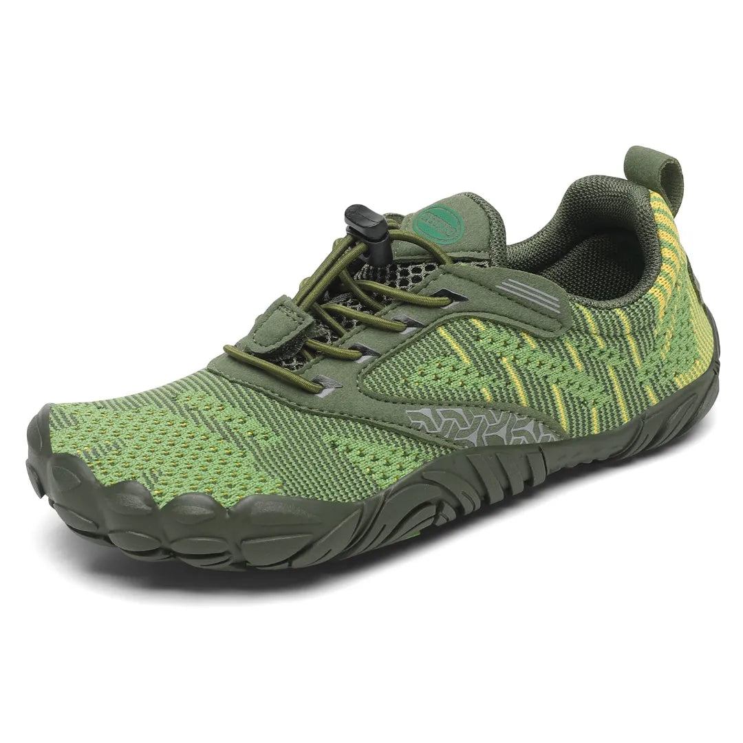 Zapatillas barefoot Saguaro Kids Free I verde vista principal infantil