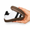 Zapatillas ergonómicas blancas ZZFABER Niza 2.0 con suela caqui flexible, calzado respetuoso de horma ancha para el libre movimiento del empeine en Chile.