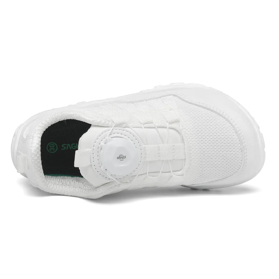 Zapatos bebe ergonomicos con ajuste rotativo — cierre preciso calzado barefoot infantil Chile
