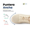 Zapatilla ZZfaber Bamba I beige vista desde arriba.