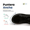Zapatilla ZZfaber Bamba I negra vista desde arriba.